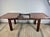 Brown Brutalist Oak Table with 2 Extension Leaves, 1990s For Sale - Image 8 of 13