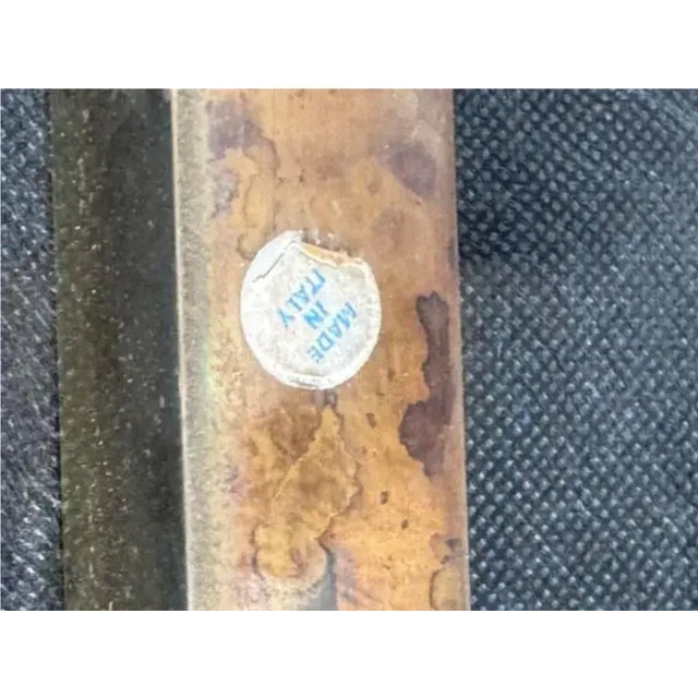 Pair of Mastercraft Italian Brass Lounge Chairs For Sale - Image 11 of 12