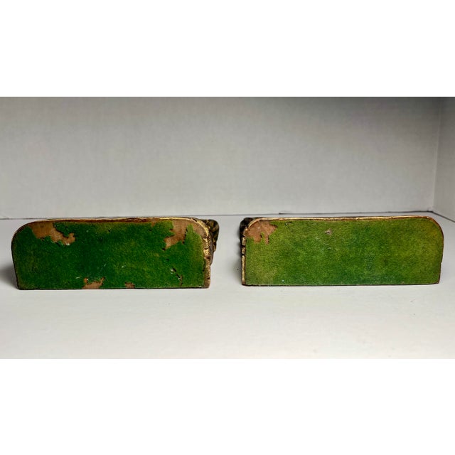 Wood A Pair of Antique Late Qing Dynasty Chinese Handcarved Wood Bookends For Sale - Image 7 of 11