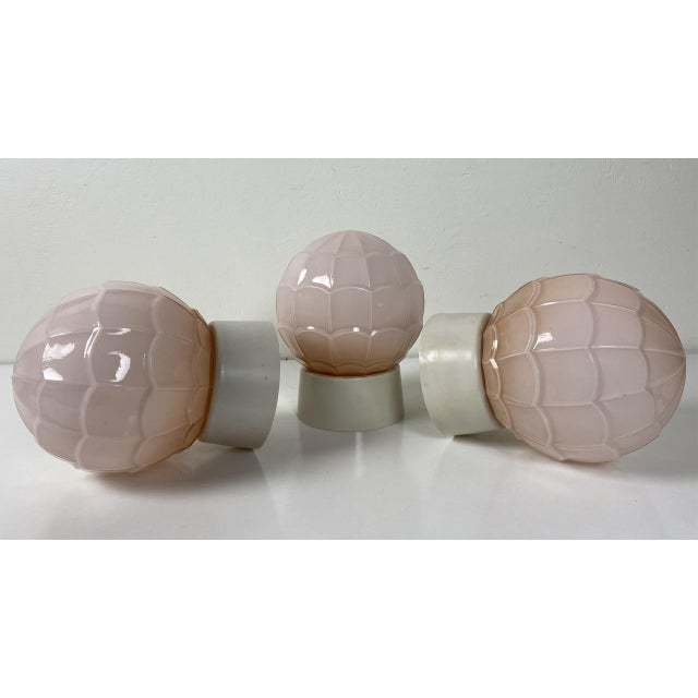 1930s Art Deco Pastel Glass and Bakelite Light from Thabur, 1930s For Sale - Image 5 of 10