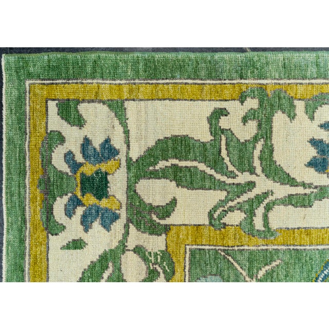 Turkish Oushak Rug 13'8" x 18'6" For Sale - Image 4 of 4