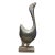 Mid 20th Century Zinc Swan Sculpture For Sale