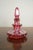 Victorian Antique Bohemian Cranberry Glass Enameled Perfume Bottle, 19th. Century For Sale - Image 3 of 10