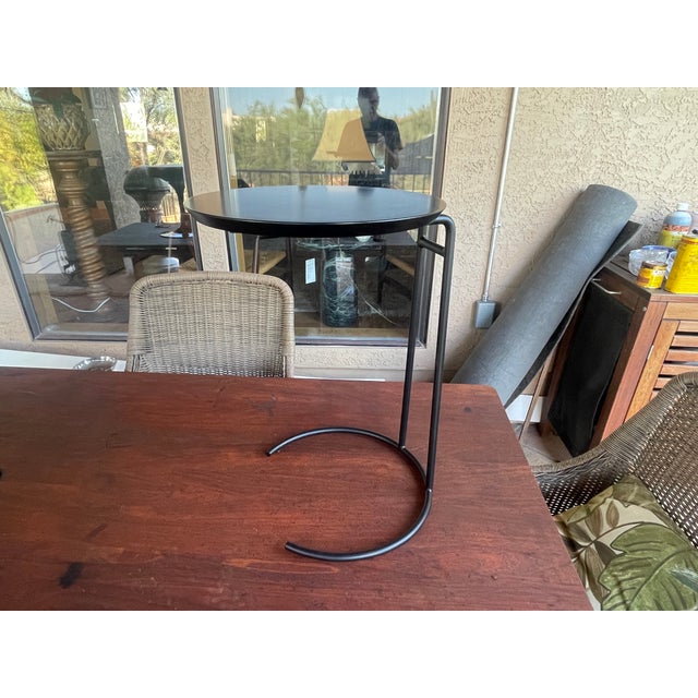 Mid-Century Modern Mid Century DWR Jens Risom Black Enamel t.710 Small Side Table For Sale - Image 3 of 5