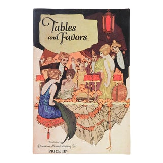 Vintage 1922 Tables Favors Paper Decorations Book For Sale