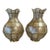 Pair of Capiz Shell and Brass Wall Sconces Small, 1970s For Sale