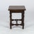 English English Oak Square Stool With Turned Legs and H-Stretcher, Circa 1890 For Sale - Image 3 of 11