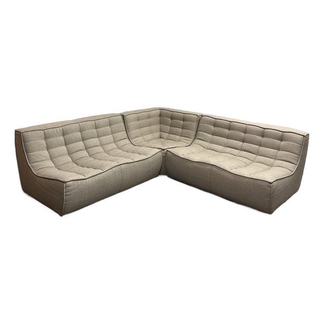 Jacques Deneef for Ethnicraft N701 Modular Sectional, Set of Three For Sale