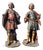 Polychrome Carved Saint Statues, 17th Century, Wood For Sale