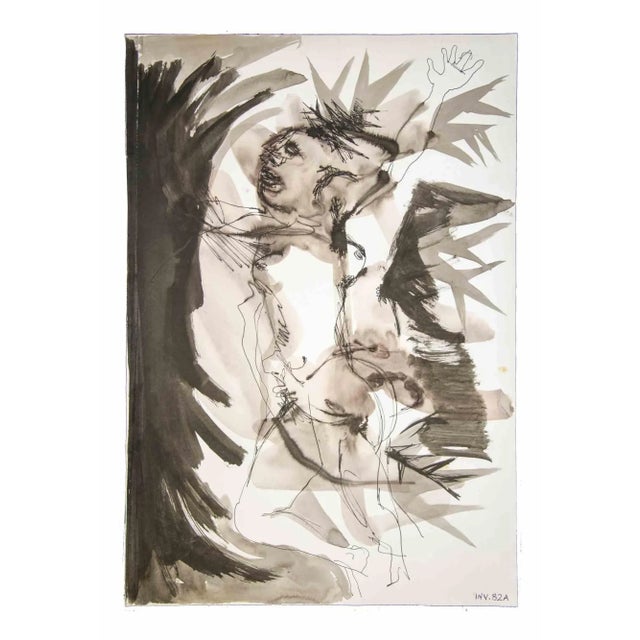 Figure is an original artwork realized in the 1970s by the Italian Contemporary artist Leo Guida (1992 - 2017). Original...