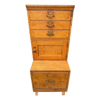 Early 20th Century Library Bureau Quarter-Sawn Oak Modular Filing & Storage Cabinet For Sale
