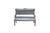 Vintage silver dollhouse miniatures set. Features a table, two chairs and a settee loveseat. Marked on base. Dimensions:...