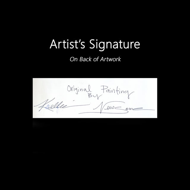 Beach Courts - Abstract Pastel Tone Landscape Mixed Media Painting Artwork by Kellie Newsome For Sale In Los Angeles - Image 6 of 6