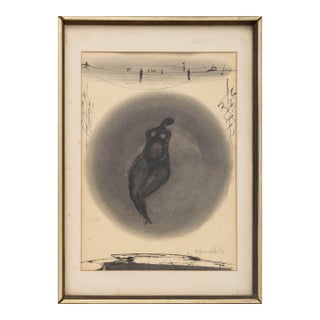 Agudelo Abstract Venus Ink on Paper, 20th Century For Sale