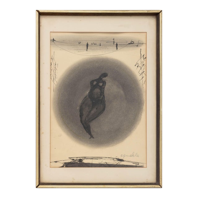Agudelo Abstract Venus Ink on Paper, 20th Century For Sale