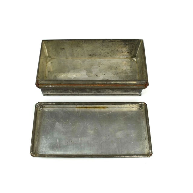 Mid 20th Century Handmade Galvanized Metal Box Chairish