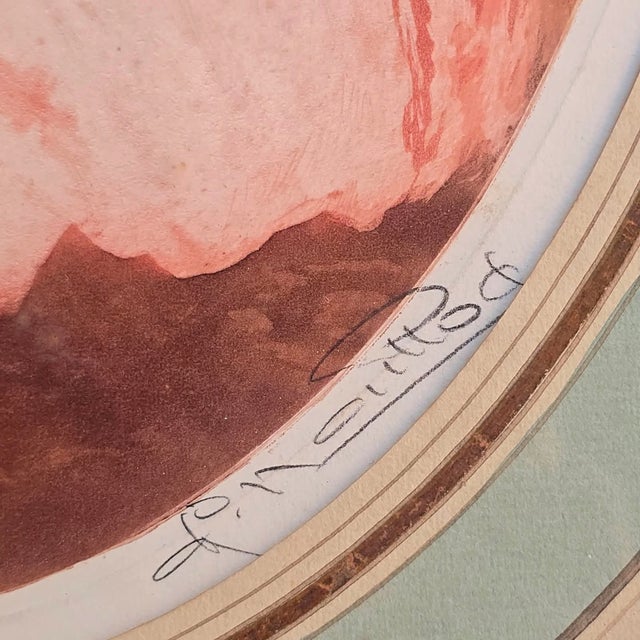 Charles Naillod, The Secret Encounter, 1920s, Glass & Wood & Paper For Sale - Image 9 of 18