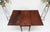 American Solid Walnut Board Antique Drop Leaf Dining Center Console Table Clean! For Sale - Image 3 of 17
