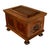 Antique Carved Walnut & Iron Coffer Chest Strong Guild Box Simmern Germany 1737 For Sale - Image 10 of 18
