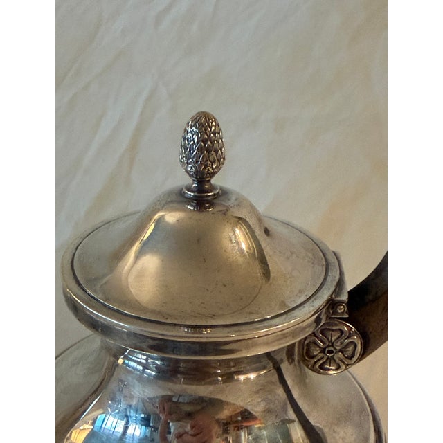 Late 19th Century French Sterling Silver Coffee/Tea Pot & Sugar Bowl – 2 Pieces For Sale - Image 4 of 15