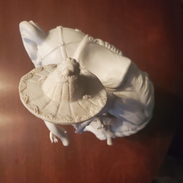 Ceramic Early 20th Century Blanc De Chine, Warrior and Horse For Sale - Image 7 of 10