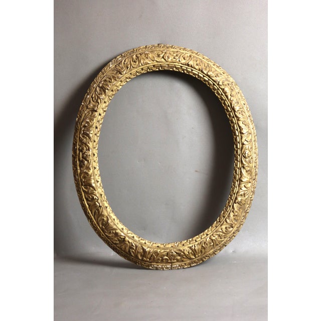 Gold 18th Century Carved Giltwood Frame For Sale - Image 8 of 8