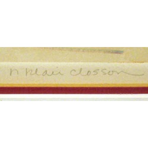 "Surrealistic Drive-In" Hand signed by the artist Surrealistic Drive-In" framed Original Mixed Media Painting on Paper...