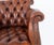 Chesterfield Desk Chair with Deep Button Leather Swivel Seat, 1920s For Sale - Image 3 of 5
