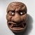 Impressive hand-carved wooden Kijin-kei Oni mask from the early Shōwa period (1926-1945). Dimensions: height 38 cm, width...