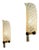 Feather Murano Glass Sconces from Barovier & Toso, 1971, Set of 2 For Sale