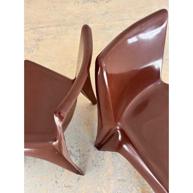 Plastic Brown Model BA 1171 Dining Chair by Helmut Bätzner for Bofinger For Sale - Image 7 of 11