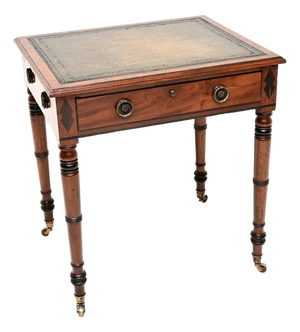 Antique Georgian Leather Top Writing Table, 1800