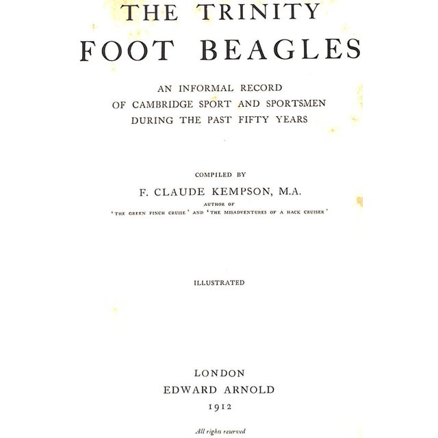 Traditional "The Trinity Foot Beagles 1862-1912" Kempson, F. Claude For Sale - Image 3 of 12