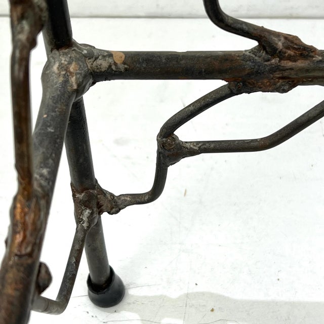 1980s Wrought Iron Vanity Stool For Sale - Image 11 of 15