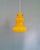 1970s Vintage Yellow Opaline Glass Pendant Light, Italy, 1960s For Sale - Image 5 of 14