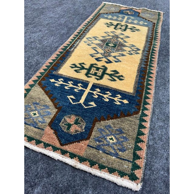 Early 21st Century Turkish Yastik Rug 1'4" x 3'4" For Sale - Image 5 of 5