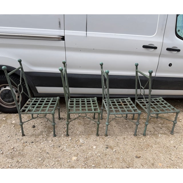 Salterini Late 20th Century Set of 4 Mario Papperzini for Salterini Style Garden Chairs For Sale - Image 4 of 16