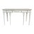Late 20th Century White Lacquered Chippendale Console by Maitland-Smith For Sale