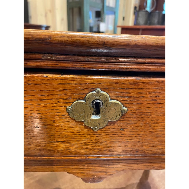 Brown English Chippendale Style Mahogany Tea Table With Single Drawer For Sale - Image 8 of 9