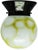1950s Art Deco Ceiling Lamp with Glass Shade from Polam, Poland, 1950s For Sale - Image 5 of 5