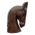 Mid 20th Century Large Hand-Carved Wood Horse Head Sculpture For Sale
