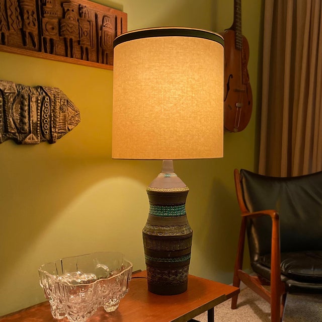 Mid 20th Century Bitossi by Aldo Londi Table Lamp For Sale - Image 9 of 9
