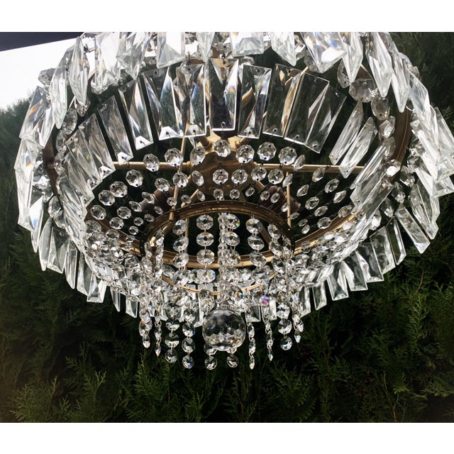 Cut Crystal Chandelier, 1970s For Sale - Image 11 of 18