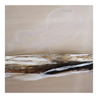 Contemporary Modernist 'Drift of Light' Swedish Original Abstract Landscape Oil Painting, Framed For Sale
