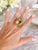 1980s Zorad Italian 18k Gold Citrine & Multi-Color Sapphire Statement Ring, Size 7.5 For Sale - Image 15 of 17