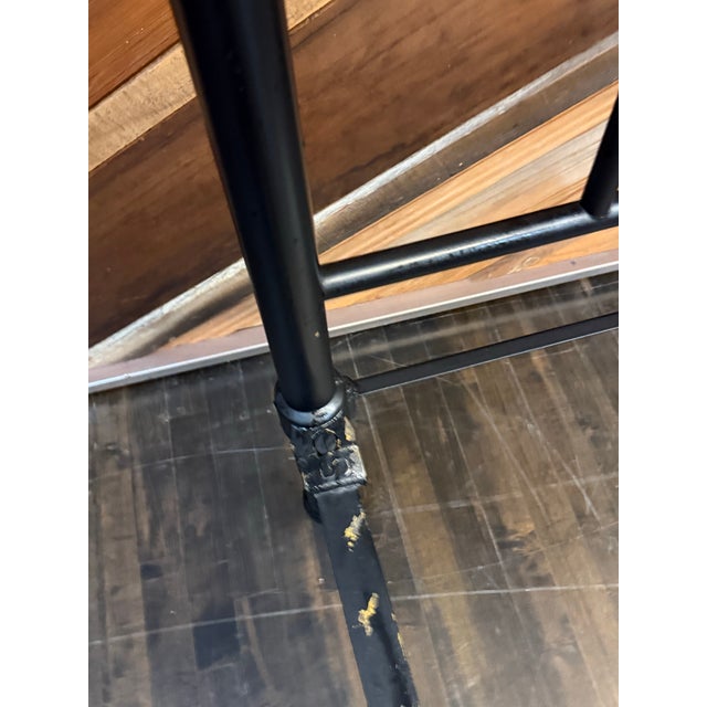 Queen Size Antique Iron Rod Bed Frame For Sale - Image 9 of 12