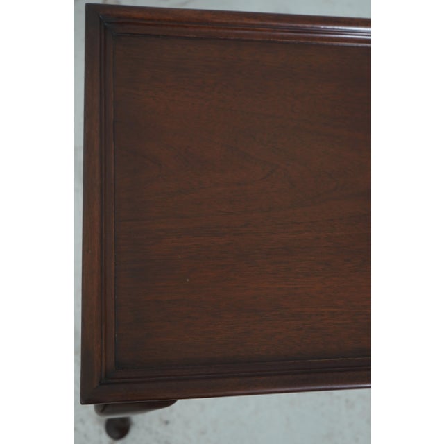 Kindel Oxford Mahogany Queen Anne Tea Table For Sale - Image 14 of 17