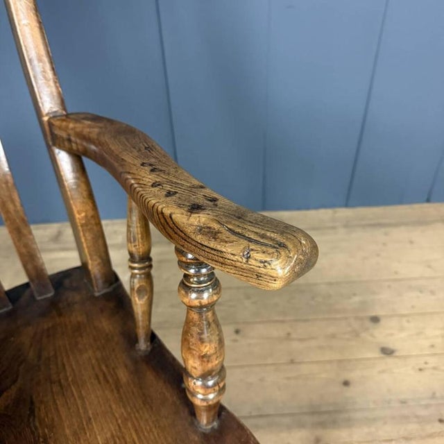 Brown English Brown Windsor Armchair with High Back For Sale - Image 8 of 18