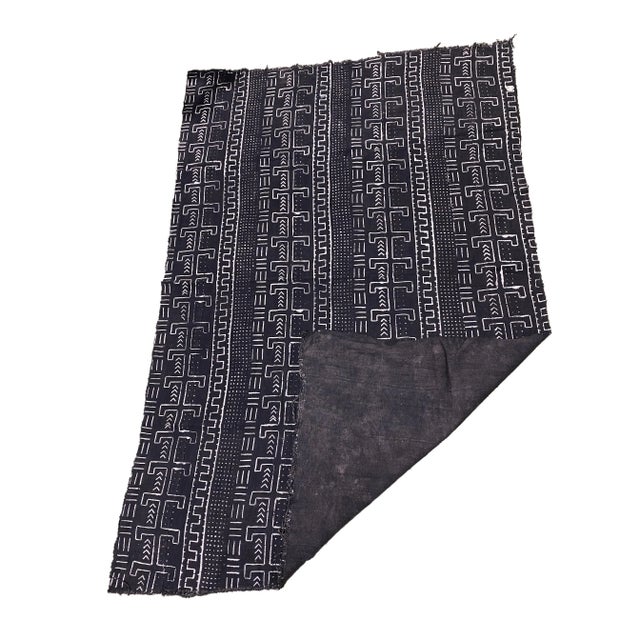 African African Bogolan Mud Cloth Textile For Sale - Image 3 of 6