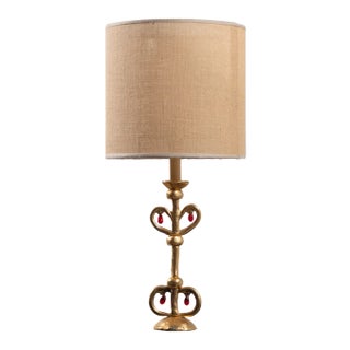 Bronze Lamp by Constance D for Lucien Gau For Sale